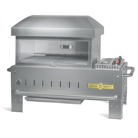 Crown Verity CV-PZ24-TT Tabletop Outdoor Pizza Deck Oven, LP Gas