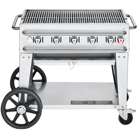 Crown Verity CV-RCB-36 36" Mobile Liquid Propane Outdoor Grill, 79,500 BTU