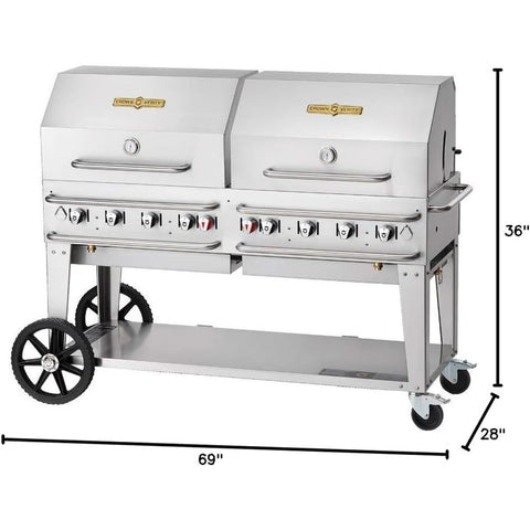 Crown Verity CV-RCB-60-1RDP 60-inch Rental Propane Grill Dome Package