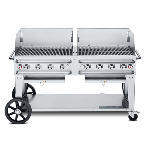Crown Verity CV-RCB-60WGP Outdoor Rental Propane Grill with Wind Guard Package