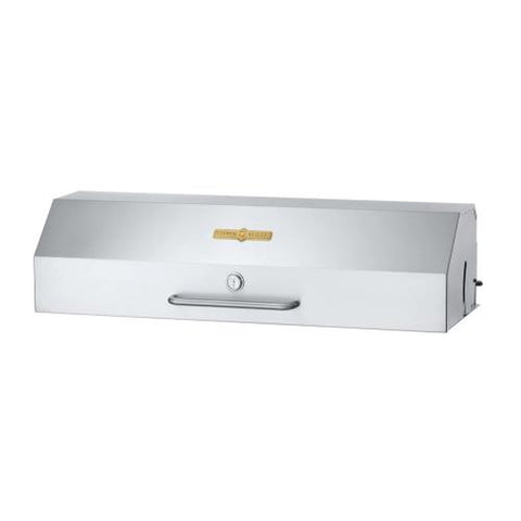 Crown Verity CV-RD-48 48 in Stainless Steel Roll Dome Grill Hood with Thermometer