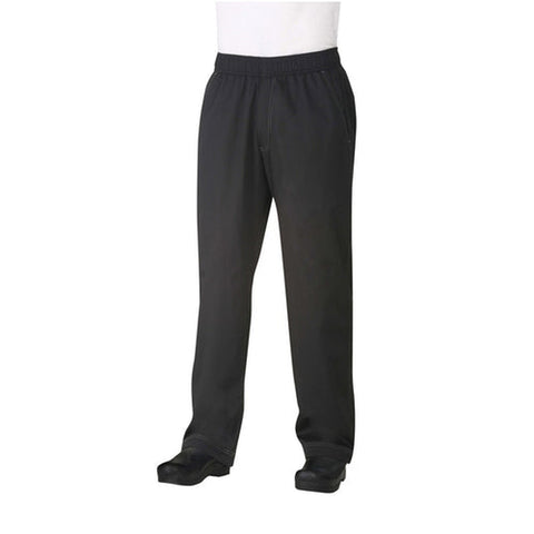 Chef Works CVBP-BLK-2XL Cool Vent Baggy Chef Pants - Black, 2XL