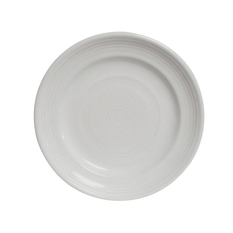 Tuxton China CWA-120 12" Round Concentrix Ceramic Dinner Plate - White, Wide Rim