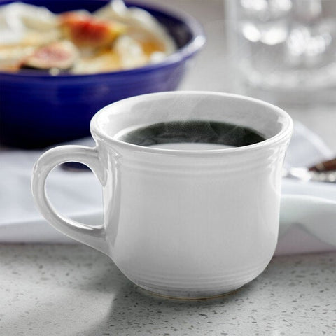 Tuxton China CWF-0702 Concentrix 8 oz. White Round China Cup