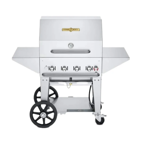 CV-MCB-30PRO Crown Verity 30" Professional Series Mobile Outdoor Charbroiler, LP