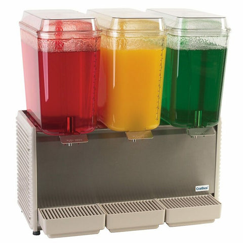 Crathco (Grindmaster-Cecilware) D35-4 Classic Triple 5-Gallon Refrigerated Beverage Dispenser