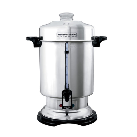 Hamilton Beach Commercial D50065 60-Cup Polished Stainless Steel Coffee Urn
