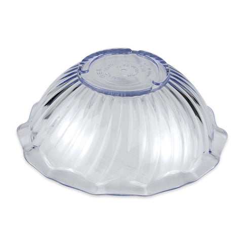 GET Enterprises DD-70-CL 12 oz Clear SAN Plastic Scalloped Dessert Dish