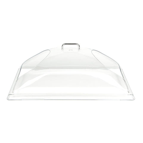 Cambro DD1220BECW135 Camwear Clear Polycarbonate Display Dome Cover with Open Ends, 12x20"
