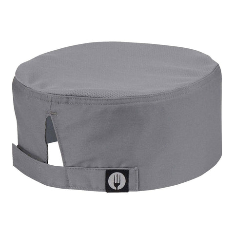 Chef Works DFCVGRY0 Cool Vent Chef's Beanie Hat, Gray