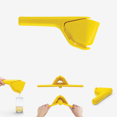 Dreamfarm DFFU3451 Fluicer Fold-Flat Citrus Juicer - Lemon, 10 Inch