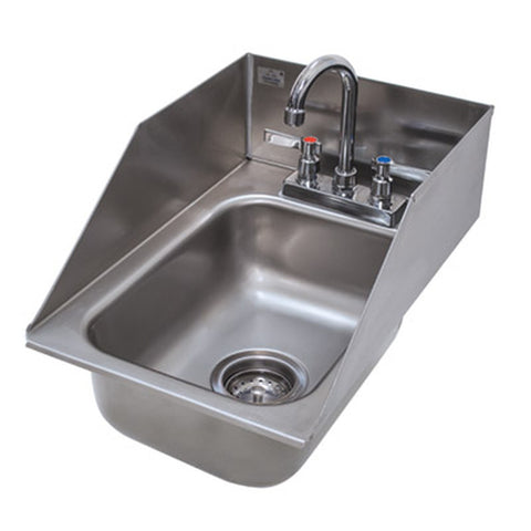 Advance Tabco DI-1-10SP 1-Compartment Drop-In Stainless Steel Sink with 6" Tapered Side Splash