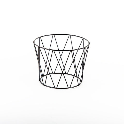 American Metalcraft DPS797 Black Drum Pizza Stand, Wrought Iron