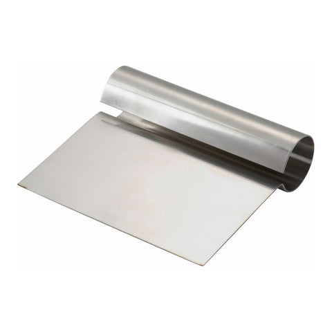 Winco DSC-1 Dough Cutter/Scraper with Steel Handle, 5-1/4" x 4-1/4" Stainless Steel Blade