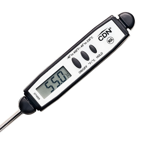 CDN DT450X-R ProAccurate Waterproof Digital Pocket Thermometer, Red