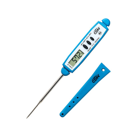 CDN DTT450-B Thin Tip Digital Pocket Thermometer, -40 to 450°F, Blue
