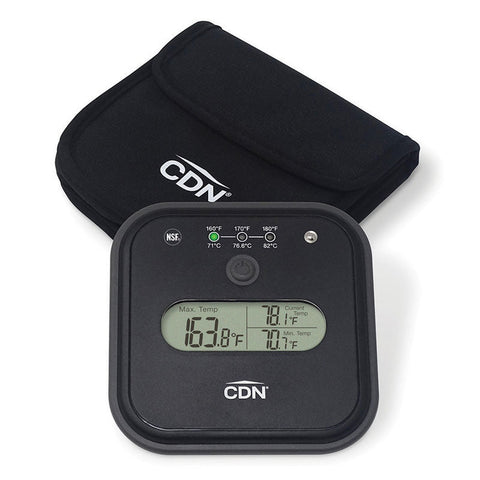 CDN DW2 Dishwasher Thermometer with Triple Display and Storage Case