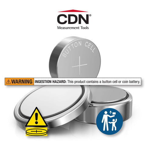 CDN DW2 Dishwasher Thermometer with Triple Display and Storage Case