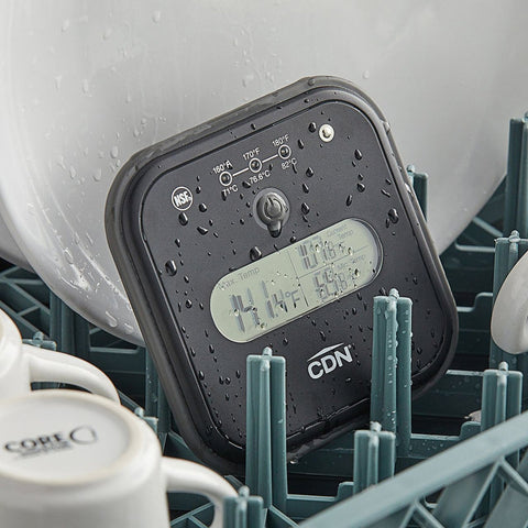 CDN DW2 Dishwasher Thermometer with Triple Display and Storage Case
