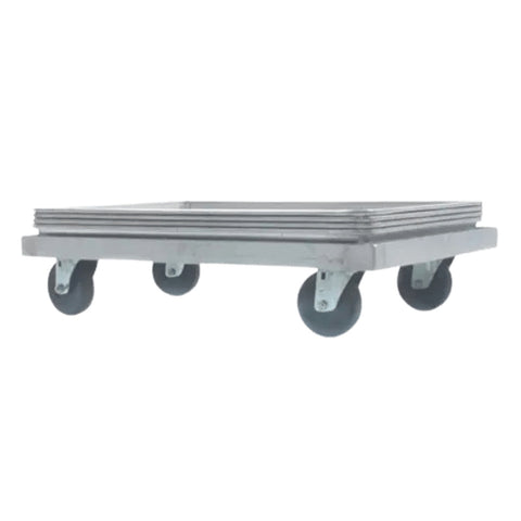 Enhanced SS & Equipment E-ABPD-1826 Aluminum Bun Pan Dolly for 18"x26" Pans with 5" Swivel Casters