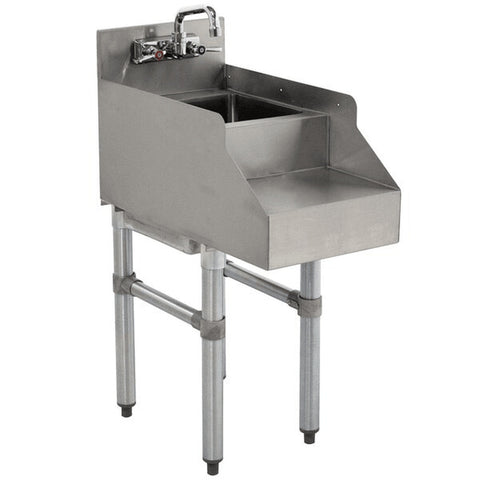 Enhanced SS & Equipment E-BSDS-2315 Under Bar Blender Station 23"x15"x30"H with 3" Backsplash