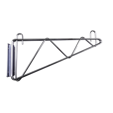 Enhanced Wire Shelving E-CBR-18SDWM 18" Single Wall Mount Bracket, Chrome
