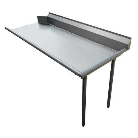 Enhanced SS & Equipment E-CDT-24R Clean Dish Table, 30"x24" Stainless Steel Top, Galvanized Leg and Socket, Right Side