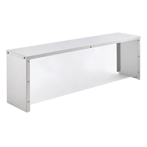 Enhanced SS & Equipment E-CSS-1072-SSG 72" Cafeteria Serving Shelf with Front Acrylic Sneeze Guard