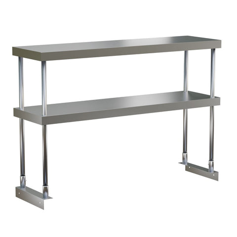 Enhanced SS & Equipment E-DOS-1448 Double Over Shelf Static 12x48x32H Stainless Steel