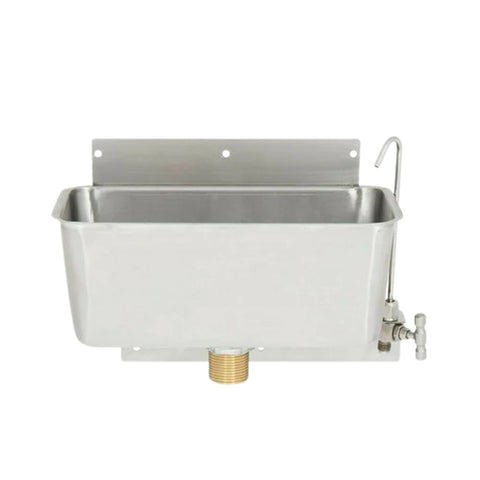 Enhanced SS & Equipment E-DW-11SWD Stainless Steel Dipper Well with 1-Inch Drain
