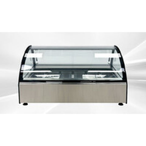 Enhanced Refrigeration E-DW-6R Enhanced Counter Top Gelato Showcase, 6-Pan (1/3 GN) Display Freezer