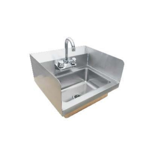 Enhanced SS & Equipment E-HS-17FB-SP 17" Wall Mount Hand Sink with Splash Guards