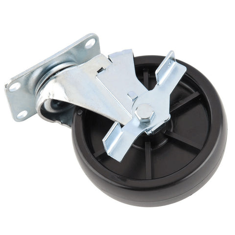 Enhanced SS & Equipment E-PBHC-5SB 5" Swivel Caster with Brake and Mounting Plate