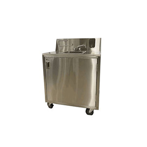 Enhanced SS & Equipment E-PHSC1-253438H Portable Hand Sink Cart