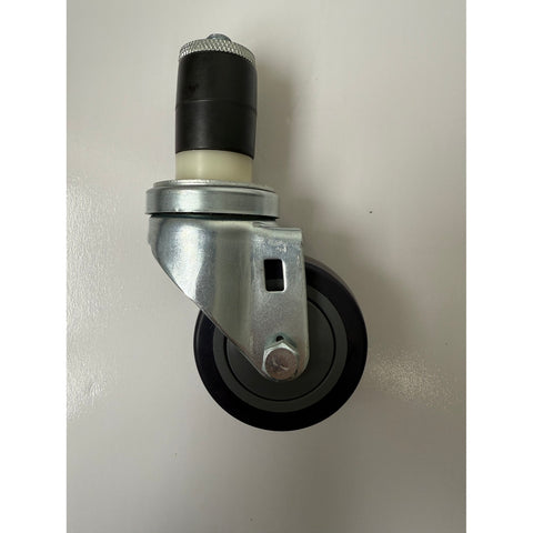 Enhanced SS & Equipment E-PPPUPESC-3 3" Swivel Caster with 1-2/5" Plastic Expanding Stem, No Brake