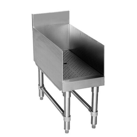 Enhanced SS & Equipment E-RBDU-1812 Recessed Drainboard Unit 18-1/2" x 18" x 30"H with 3" Backsplash