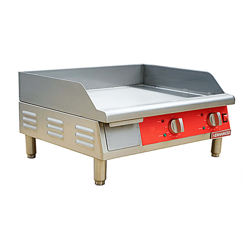 Enhanced SS & Equipment E-SECG3B-36 36" Electric Countertop Griddle with 3-Zone Thermostatic Controls