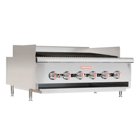 Enhanced SS & Equipment E-SGCRC3B-36 36" Countertop Gas Radiant Charbroiler