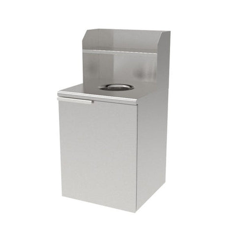Enhanced SS & Equipment E-STBC-262652 Stainless Steel Trash Bin Cabinet