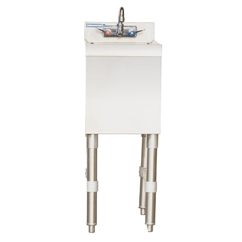 Enhanced SS & Equipment E-UHS-1812 Enhanced Underbar Hand Sink with 3" Backsplash