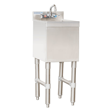 Enhanced SS & Equipment E-UHS-1812 Enhanced Underbar Hand Sink with 3" Backsplash