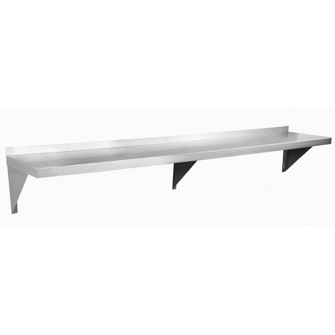 Enhanced SS & Equipment E-WS-1496 14"D x 96"W Stainless Steel Wall Mount Shelf