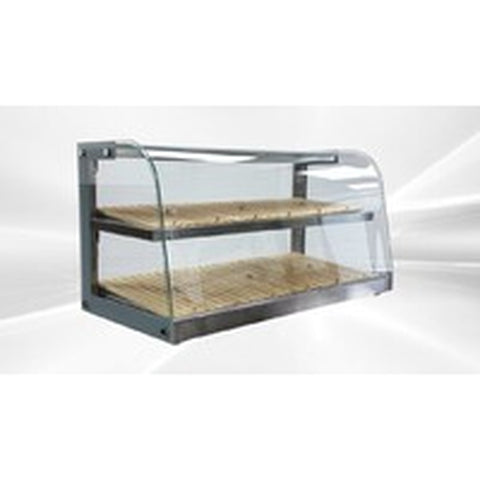 Enhanced Display Cases E-ZW-150X Countertop Curved Glass Bakery Display Case, 150L Capacity