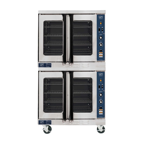 Duke Manufacturing E102-G Double-Deck Full Size Natural Gas Convection Oven
