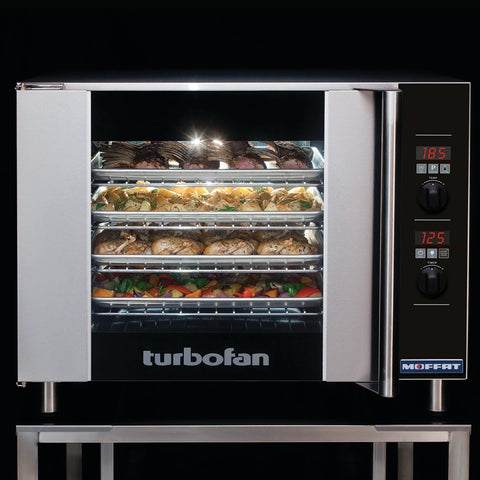 Moffat E31D4 Turbofan Countertop Electric Convection Oven, Digital Controls, 4 Half-Size Pan Capacity