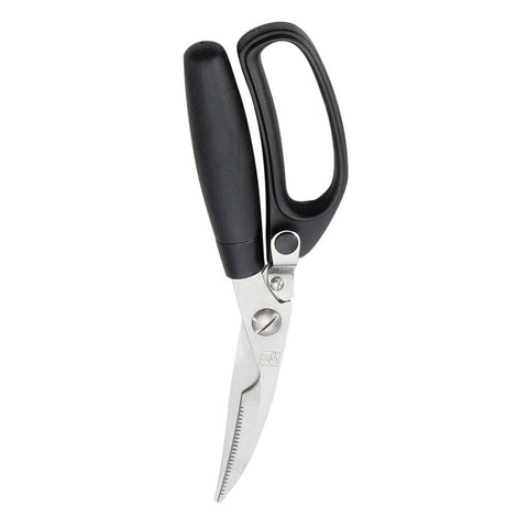 TableCraft E6607 3 3/8" Stainless Steel Poultry Shears with Soft Grip Handle