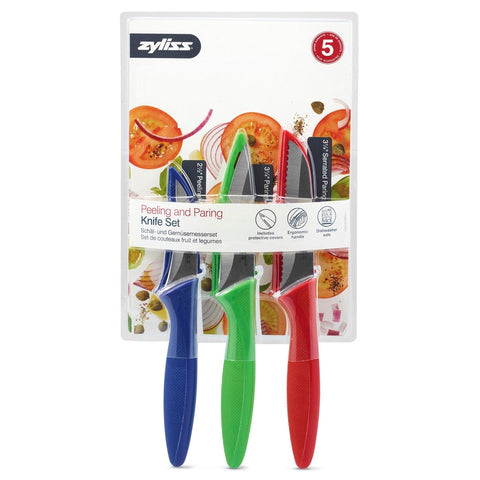 Zyliss E920126U 3-Piece Peeling and Paring Knife Set