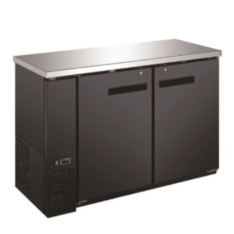 Enhanced Refrigeration EBB-24-48F-HC Enhanced 48" Back Bar Cooler with 2 Solid Doors