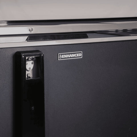 Enhanced Refrigeration EBC-95-HC Enhanced 95" Bottle Cooler Refrigerator, Black, 3-Slide Top Doors