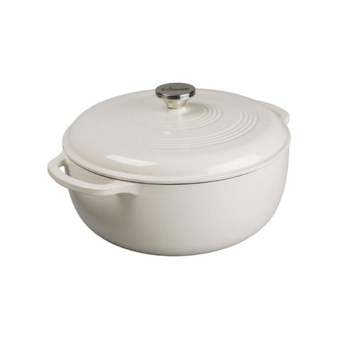 Lodge EC4D43 4.5 Quart Enameled Cast Iron Dutch Oven, Island Spice Red